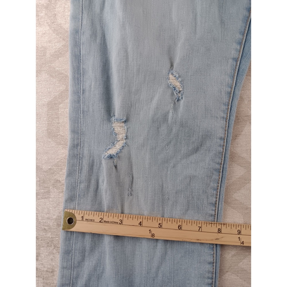 True Religion Ricky‎ Relaxed Straight Jeans Light Wash Distressed Men Size 34 - Picture 8 of 9